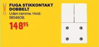 jem & fix FUGA STIKKONTAKT DOBBELT tilbud