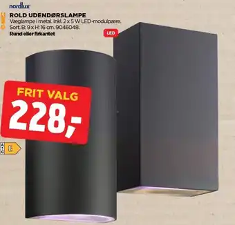 jem & fix nordlux ROLD UDENDØRSLAMPE tilbud