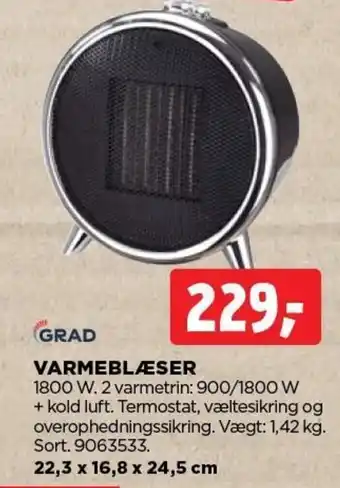 jem & fix GRAD VARMEBLÆSER tilbud