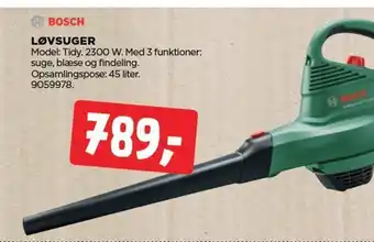 jem & fix BOSCH LØVSUGER tilbud