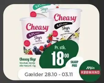 Netto Cheasy skyr, 1 kg tilbud