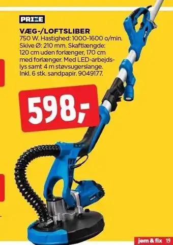 jem & fix Væg-/loftsliber tilbud