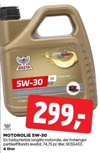 jem & fix Motorolie 5w-30 tilbud