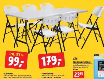 jem & fix Klapstol eller foldebord tilbud