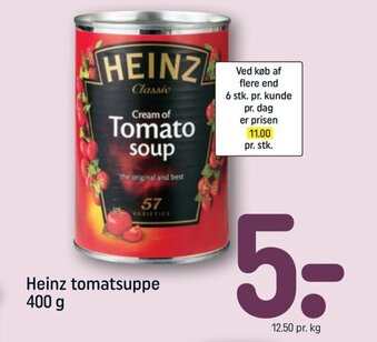 REMA 1000 Heinz Tomatsuppe 400 g tilbud