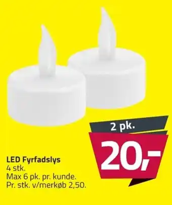 Fleggaard LED Fyrfadslys tilbud