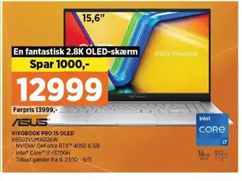 Power ASUS VIVOBOOK PRO 15 OLED tilbud