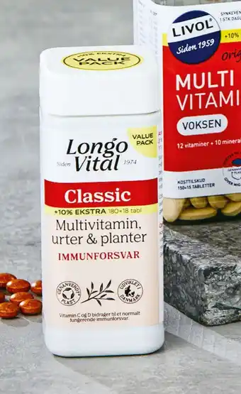 Bilka Longo vital +10% tilbud