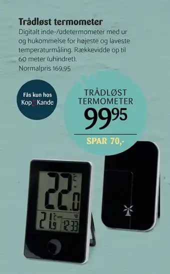 Kop & Kande Trådløst termometer tilbud