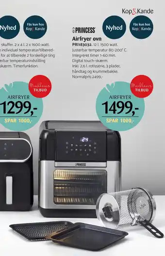 Kop & Kande Airfryer ovn tilbud