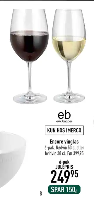 Imerco Encore vinglas tilbud