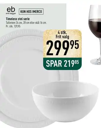 Imerco Timeless stel serie tilbud