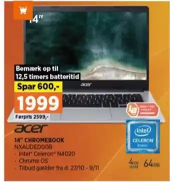 Power Acer bærbar pc tilbud