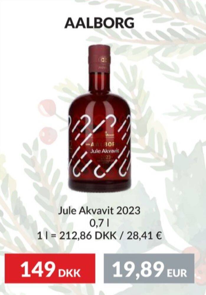 Juleakvavit akvavit tilbud hos Nielsen's Discount
