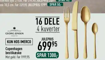 Imerco Georg jensen bestik tilbud