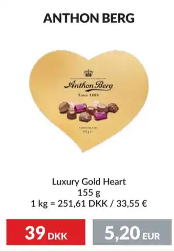 Hjerteæske dessertchokolade