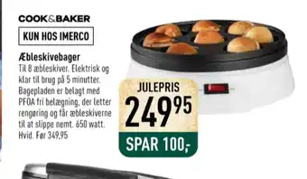 Imerco Cook & baker æbleskivebager tilbud