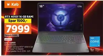 Power Lenovo bærbar pc tilbud