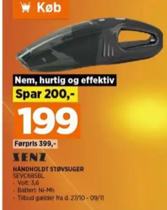 Power Senz støvsuger tilbud