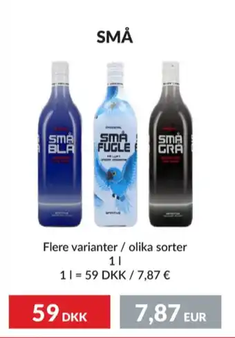 Nielsen's Discount Små blå shots tilbud
