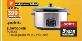 Power Point slowcooker tilbud