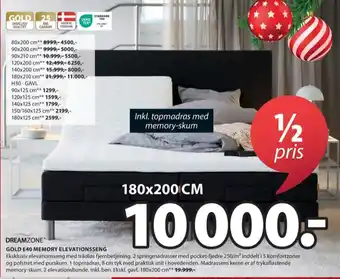 JYSK Dreamzone elevationsseng tilbud