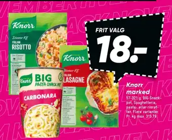 Bilka Knorr pastaretter tilbud