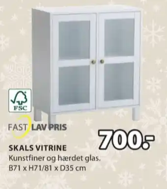 JYSK Ukendt vitrineskab tilbud