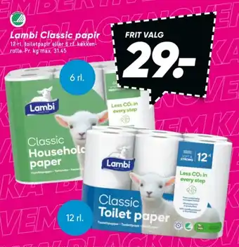 Bilka Classic toiletpapir tilbud