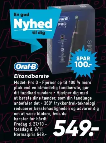 Bilka Braun oral-b eltandbørste tilbud