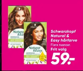Bilka Natural & easy hårfarve tilbud