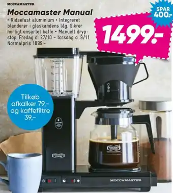 Bilka Moccamaster kaffemaskine tilbud