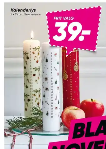 Bilka Ukendt kalenderlys tilbud