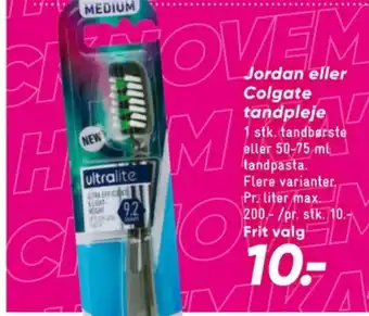 Bilka Jordan tandbørste tilbud