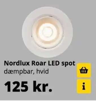 Nordlux Roar LED spot dæmpbar, hvid