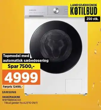 Power Samsung vaskemaskine tilbud