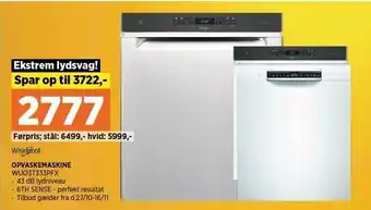 Power Whirlpool opvaskemaskine tilbud