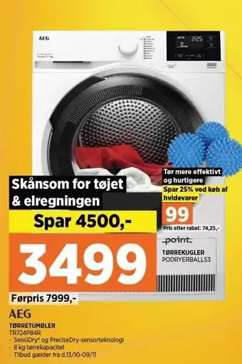 Power Aeg tørretumbler tilbud