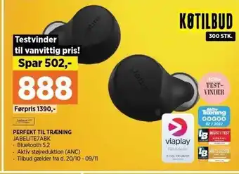 Power Jabro trådløse høretelefoner tilbud