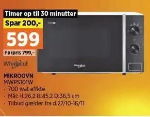 Power Whirlpool mikroovn tilbud