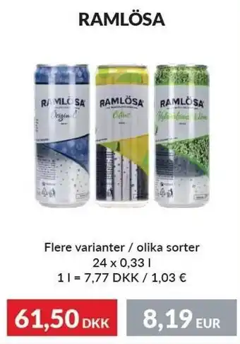 Nielsen's Discount Ramlösa flere varianter tilbud