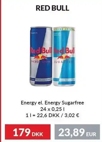 Red bull energy el. energy sugarfree