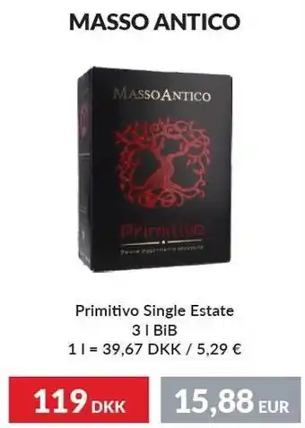 Nielsen's Discount Masso antico primitivo single estate tilbud