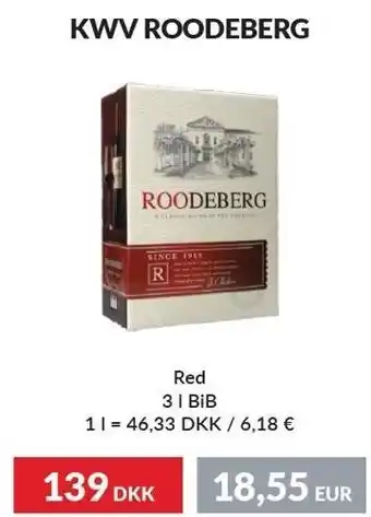 Kwv roodeberg red