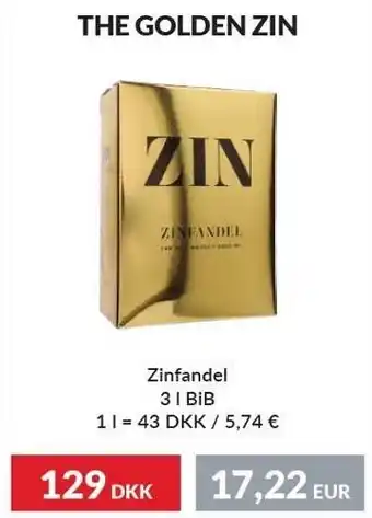 The golden zin zinfandel