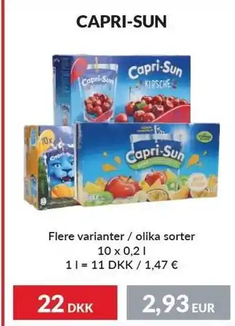 Nielsen's Discount Capri-sun flere varianter tilbud