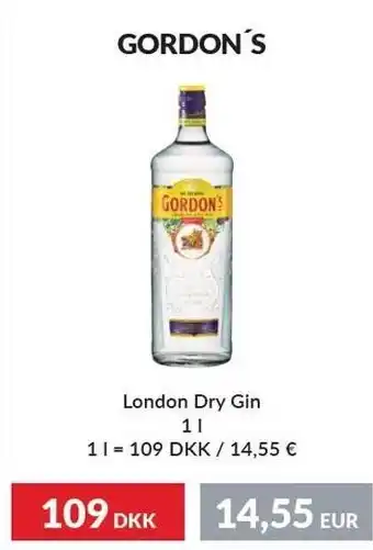 Nielsen's Discount Gordon's london dry gin tilbud