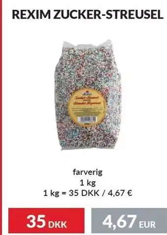 Nielsen's Discount Rexim zucker-streusel farverig tilbud