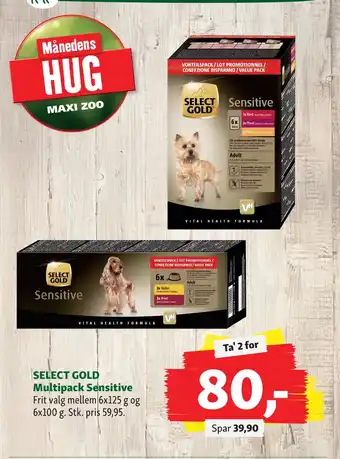Maxi Zoo Select gold tilbud