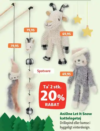 Maxi Zoo Anione let it snow kattelegetøj tilbud
